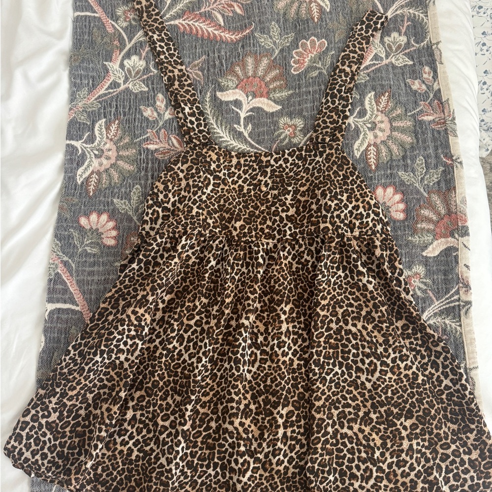 Wild Fable Leopard Print overall Dress